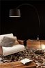 Bogenlampe Metall Marmor Textil Schwarz Bild 2