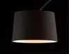 Bogenlampe Metall Marmor Textil Schwarz Bild 3