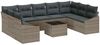 vidaXL Sofa Set mit Kissen 10 pcs Grau Poly Rattan 3346889 Bild 2