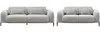 Vente-unique - ARAVIO Couchgarnitur Stoff Grau - B 102 cm x H 75 cm100 cm x L 170 cm210 cm Bild 2