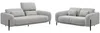 Vente-unique - ARAVIO Couchgarnitur Stoff Grau - B 102 cm x H 75 cm100 cm x L 170 cm210 cm Bild 3