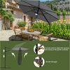 HOMALL Sonnenschirm Gartenschirm 270/300cm, mit Ständer,360° drehbar,UPF50+,weight 16KG, Faltbarer Sonnenschirm, 360° drehbar, leicht zu öffnen und zu schließen Bild 2
