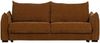 Schlafsofa Jonne Chenille, modern wandelbar mit Bettkasten, 3-Sitzer in Braun, weich gepolstert Bild 3