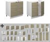 Spülenunterschrank Fame-Line Eiche Paneel 80 cm ohne Arbeitsplatte Vicco Bild 5