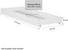 Einzelbett mit Bettkasten 90x200 Holzbett Futonbett Weiß Kiefer Bett Bettgestell Massivholz Bild 4