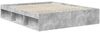vidaXL Bettrahmen mit Kopfteil Beton 160 x 200 cm Massives Kiefernholz 3412464 Bild 5