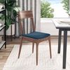 vidaXL Sitzkissen 4 pcs Blau 40 x 40 x 3 cm Stoff 42015197 Bild 4