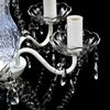 vidaXL Kronleuchter 5-flammig Transparent 240309 Bild 5
