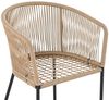 Balkonset Gartenset Bistro Set Gartenmöbel Set Outdoor Rope Sitzgruppe Beige Bild 5