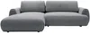 Vente-unique - MONELIA Sofa Stoff Grau - B 167 cm x H 81 cm x L 270 cm Bild 2