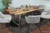Esstisch Baumkante massiv Akazie Natur 300 x 100 U-Gestell silber CALI 113361474 Bild 2