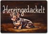 speecheese Fußmatte Hereingedackelt Fußmatte in 35x50 cm ohne Rand mit Dackel Bild 4