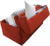 Dmora 2-Sitzer Schlafsofa Follina, Schlafsofa fürs Wohnzimmer, gepolstert, abnehmbar, 100 % Made in Italy-Qualität, 160x95 h90 cm, Orange Bild 5