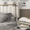 PXloue Stauraumbett Polsterbett Doppelbett, mit bettkasten und Lattenrost,Samtstoff,160x200 cm Bild 3