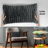 Kisska Dekokissen Kissenhülle LILLI BIG CORD Velour Zierkissen Ambiente Dekorieren, Kissenüberzug ohne Füllung BIG-Cord UNI 50x30cm Einfarbig Grau Bild 3