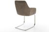 Stuhl Pejo-Flex Freischwinger flach Edelstahl Vintage Taupe Bild 5