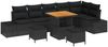 vidaXL Gartensofa-set mit Kissen 9 pcs Schwarz Poly-Rattan 3362799 Bild 2