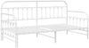 vidaXL Tagesbettrahmen Weiß 100 x 190 cm Pulverbeschichteter Stahl 42002653 Bild 4