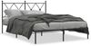 vidaXL Bettgestell mit Kopfteil Metall Schwarz 135x190 cm 376501 Bild 2