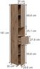 Hochschrank Takumi Artisan 30 x 181 cm mit 2 Türen Vicco Bild 2