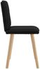 vidaXL Esszimmerstühle 2 Stk. Schwarz Stoff 4101257 Bild 5