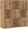 vidaXL Bücherregal Artisan-Eiche 90x28x90 cm Holzwerkstoff 856059 Bild 2