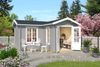 Lasita Maja Holz Gartenhaus Porthsmouth 44 | Lichtgrau Bild 2