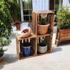 Holzkisten Weinkisten 3er Set geflammt 50x40x30cm Bild 4