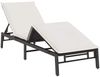 vidaXL Sonnenliege mit Auflage Schwarz Poly-Rattan 4104079 Bild 5