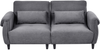 Beliani 'WETLAN' Sofa 3-Sitzer Stoff Dunkelgrau Bild 2
