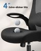 Marsail Bürostuhl Ergonomischer – Schreibtischstuhl Mesh mit 3D-verstellbaren Armlehnen (Dynamischer Lendenstütze, Wippfunktion), TÜV-geprüft, bis 136 kg – Ideal für Homeoffice & Gaming Bild 3