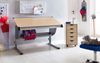 Schreibtisch Kinderschreibtisch MARWIN 120 x 60 cm Grau / Buche Bild 3
