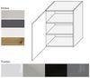 Küchenhängeschrank ESSEN 60x32,5x72cm 1-türig Acryl Hochglanzfront Farbe: weiß Hochglanz / weiß (ES-W2/60) Bild 2