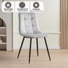 Albatros Esszimmerstühle 4er Set BORA Grau- Komfortabler Polsterstuhl für Modernes und Stilvolles Design am Esstisch - Küchenstuhl oder Stuhl Esszimmer mit hoher Belastbarkeit bis 110kg Bild 3