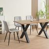 Albatros Esszimmerstühle 4er Set BORA Grau- Komfortabler Polsterstuhl für Modernes und Stilvolles Design am Esstisch - Küchenstuhl oder Stuhl Esszimmer mit hoher Belastbarkeit bis 110kg Bild 4