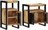 vidaXL Badezimmermöbel-Set 2 pcs Braun Massives rohes Mangoholz 3305602 Bild 4