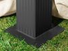 Gartenpavillon 3x4 m ALU PREMIUM ca. 220g/m² Dachplane wasserdicht Pavillon 4 Seitenteile Gartenzelt champagner ca. 9x9 cm Profil Bild 5