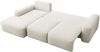 Selsey 'Carnos' Ecksofa mit Schlaffunktion, Lendenkissen, Chenille, Creme, links Bild 4