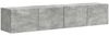vidaXL TV-Wandschrank 2 pcs Beton 78,5 x 31 x 29,5 cm Holzwerkstoff 892216 Bild 2
