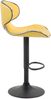 2er Set Barhocker FAMIR - Kunstleder Gelb 46x49x88 cm Schwarz | Barstuhl Mit Lehne Tresenhocker Tresenstuhl Kneipenhocker Kneipenstuhl Bild 4