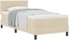 vidaXL Boxspringbett mit Kissen mit Kopfteil Creme 90 x 200 cm Stoff 3338739 Bild 2