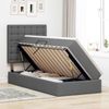vidaXL Aufbewahrungsbett mit Matratze Dunkelgrau 90 x 200 cm Polyester 3371881 Bild 4