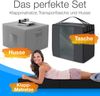 Bestschlaf Klappmatratze Spar-Set inkl. Husse & Transporttasche, Polyester, Schwarz / Grau, 90x200 cm Bild 2