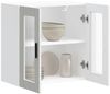 vidaXL Küchen-Hängeschrank mit Glastür Porto Weiß 854147 Bild 5