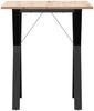 vidaXL Esstisch Y-Gestell 60x60x75 cm Massivholz Kiefer und Stahl 3282714 Bild 4