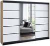 A&J MöbelLand GmbH Schiebetürenschrank VILUNO mit 4 Schubladen und Spiegel (TOP ANGEBOT! Geräumiger Schrank mit einer Breite von 200 cm und Spiegel, ideal zur Aufbewahrung von Kleidung und Accessoires. 4 Schubladen und viel Stauraum. TOP PRODUKT! Wähle... Bild 5