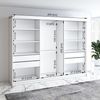 A&J MöbelLand GmbH Schiebetürenschrank VILUNO mit 4 Schubladen und Spiegel (TOP ANGEBOT! Geräumiger Schrank mit einer Breite von 200 cm und Spiegel, ideal zur Aufbewahrung von Kleidung und Accessoires. 4 Schubladen und viel Stauraum. TOP PRODUKT! Wähle... Bild 3