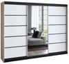 A&J MöbelLand GmbH Schiebetürenschrank VILUNO mit 4 Schubladen und Spiegel (TOP ANGEBOT! Geräumiger Schrank mit einer Breite von 200 cm und Spiegel, ideal zur Aufbewahrung von Kleidung und Accessoires. 4 Schubladen und viel Stauraum. TOP PRODUKT! Wähle... Bild 4