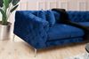 Ecksofa, 'Como', 70 x 270 x 310, Marineblau Bild 2