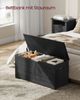 Vasagle Sitzbank, Aufbewahrungsschrank, Spielzeugtruhe, Schuhbank, Sitztruhe, Aufbewahrungsbox,100 x 40 x 46 cm, Ebenholzschwarz von Songmics LSBDE061B01 Bild 3